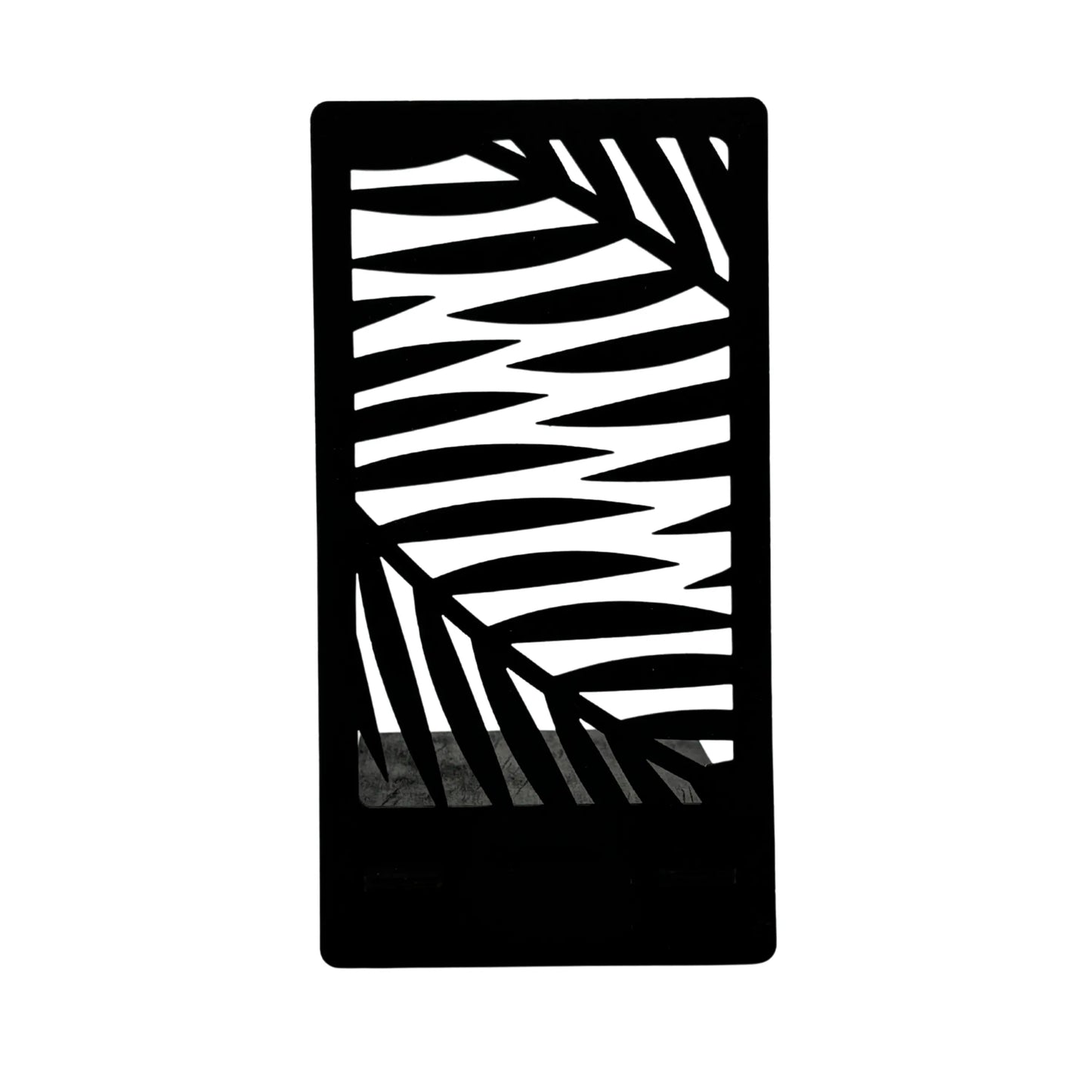 Floral Palm Leaves Wooden Phone Stand – Tropical Elegance Vibeartz