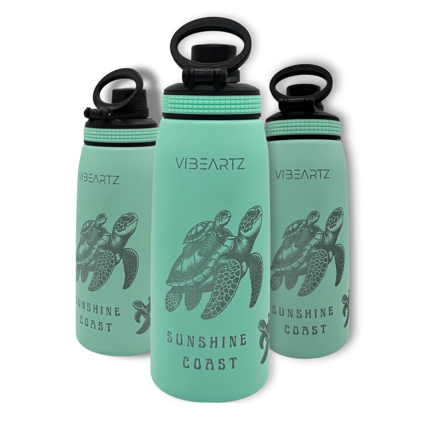 Sunshine Coast Turtle Edition - Insulated Water Bottle 780ml Vibeartz
