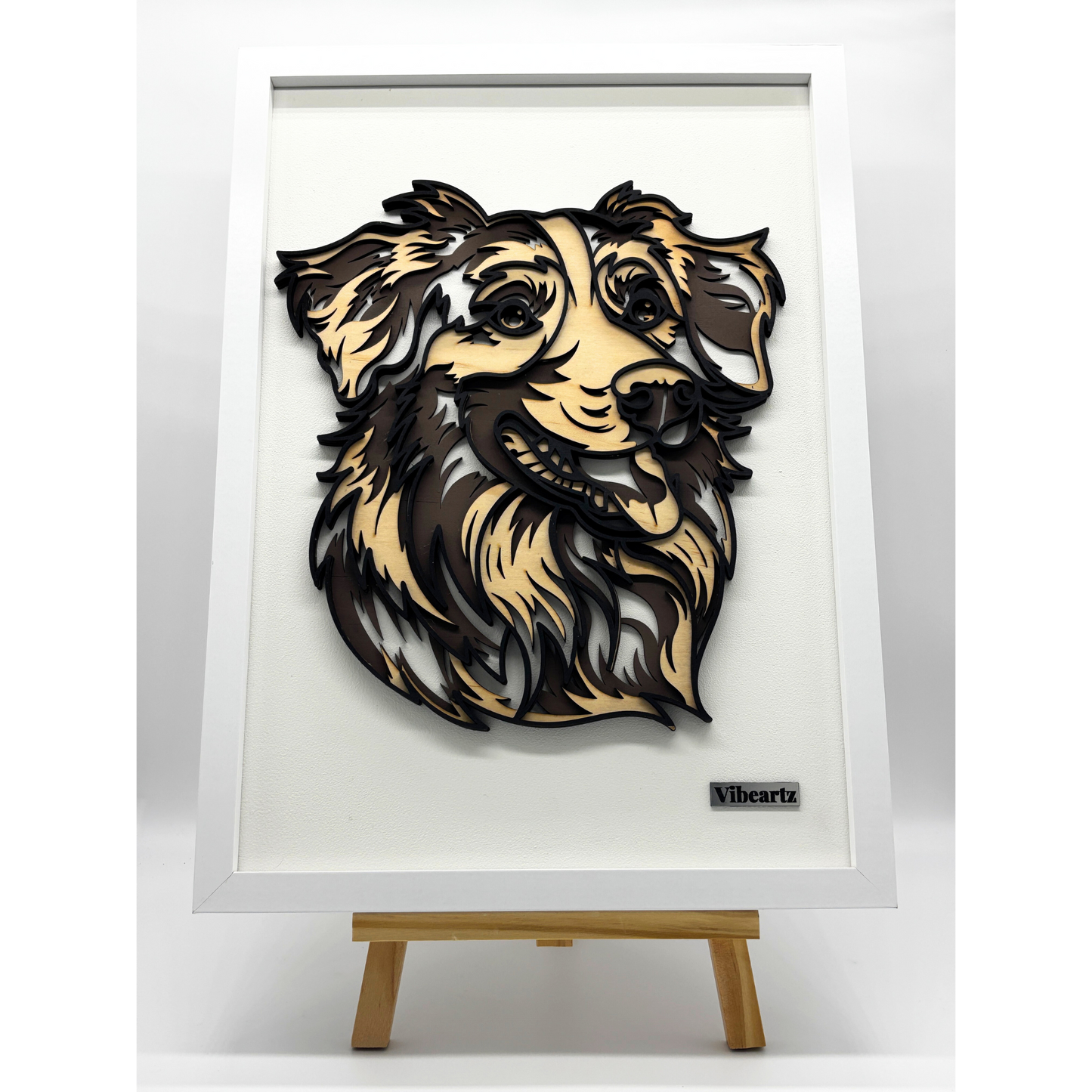 Golden Retriever – Framed Wooden Dog Wall Art