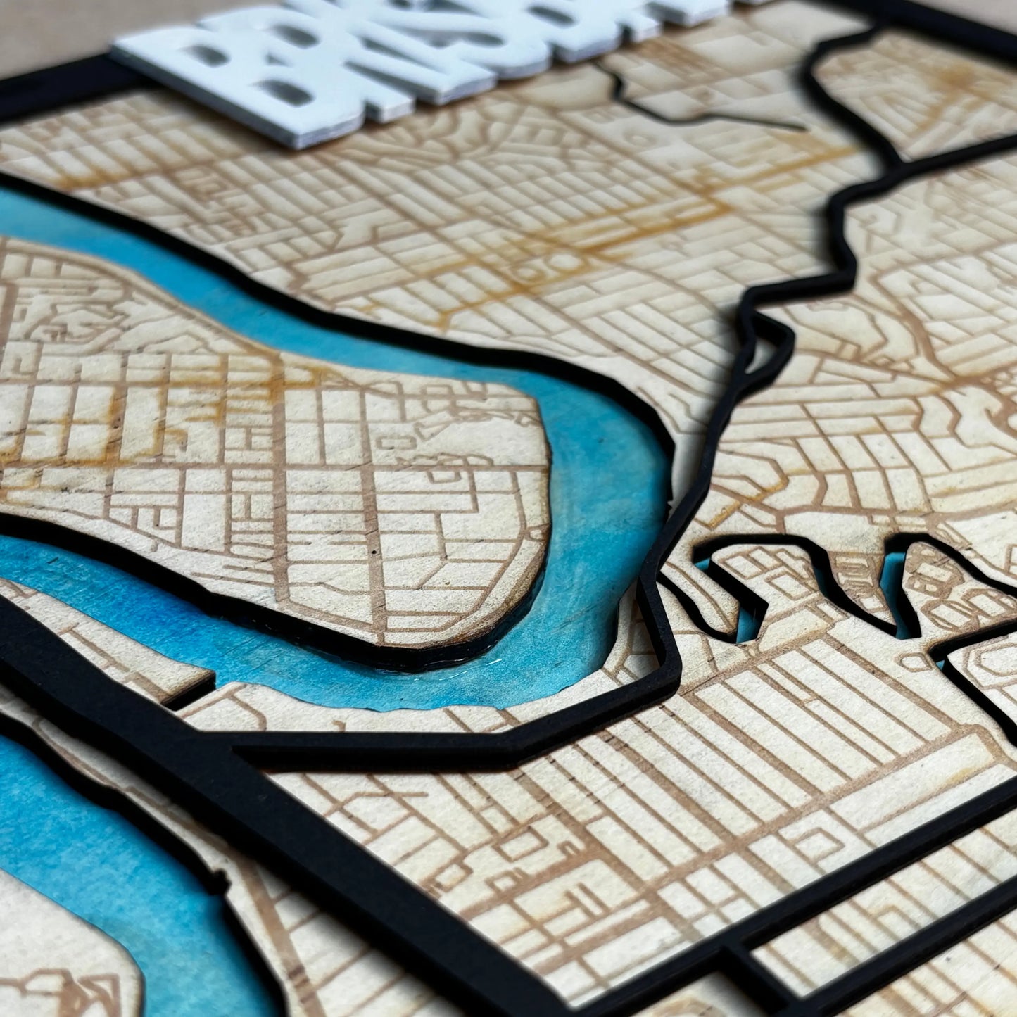 3D Multilayered Map of Brisbane Vibeartz