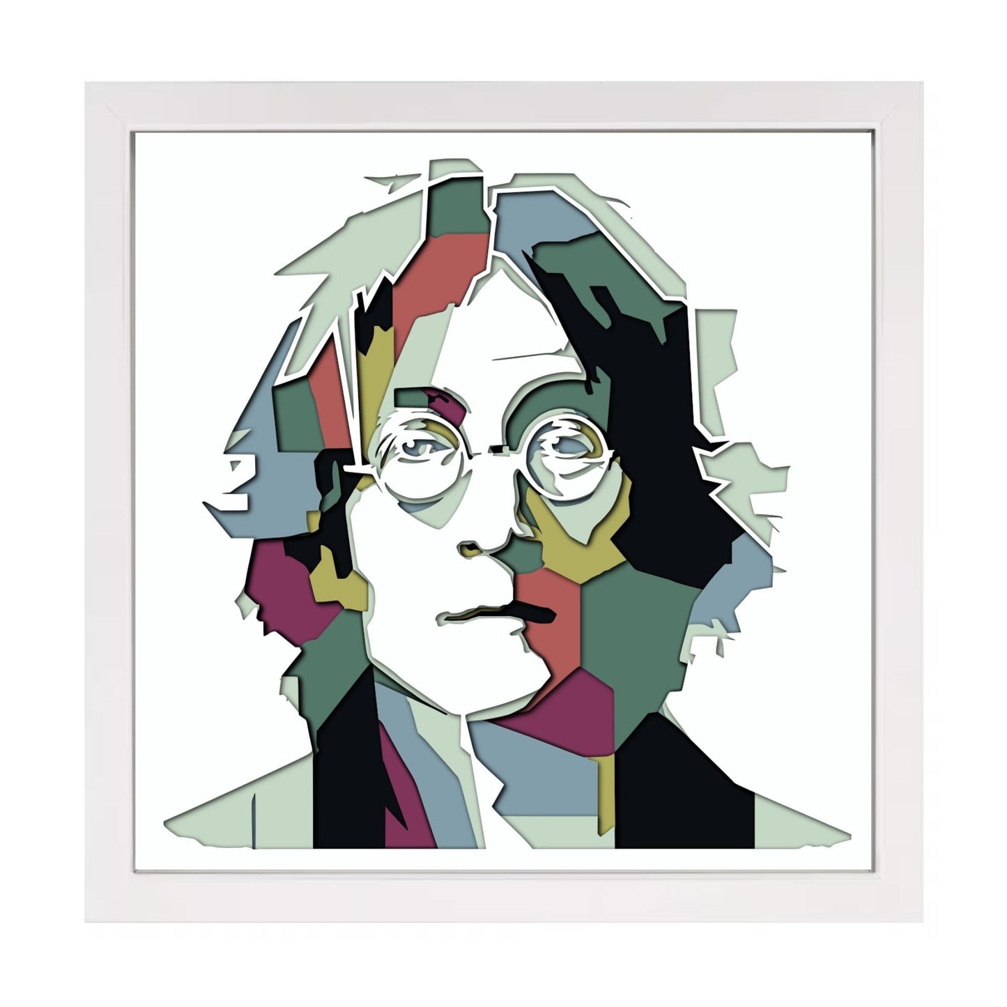 The Beatles Shadow Box - John Lennon Framed Artwork