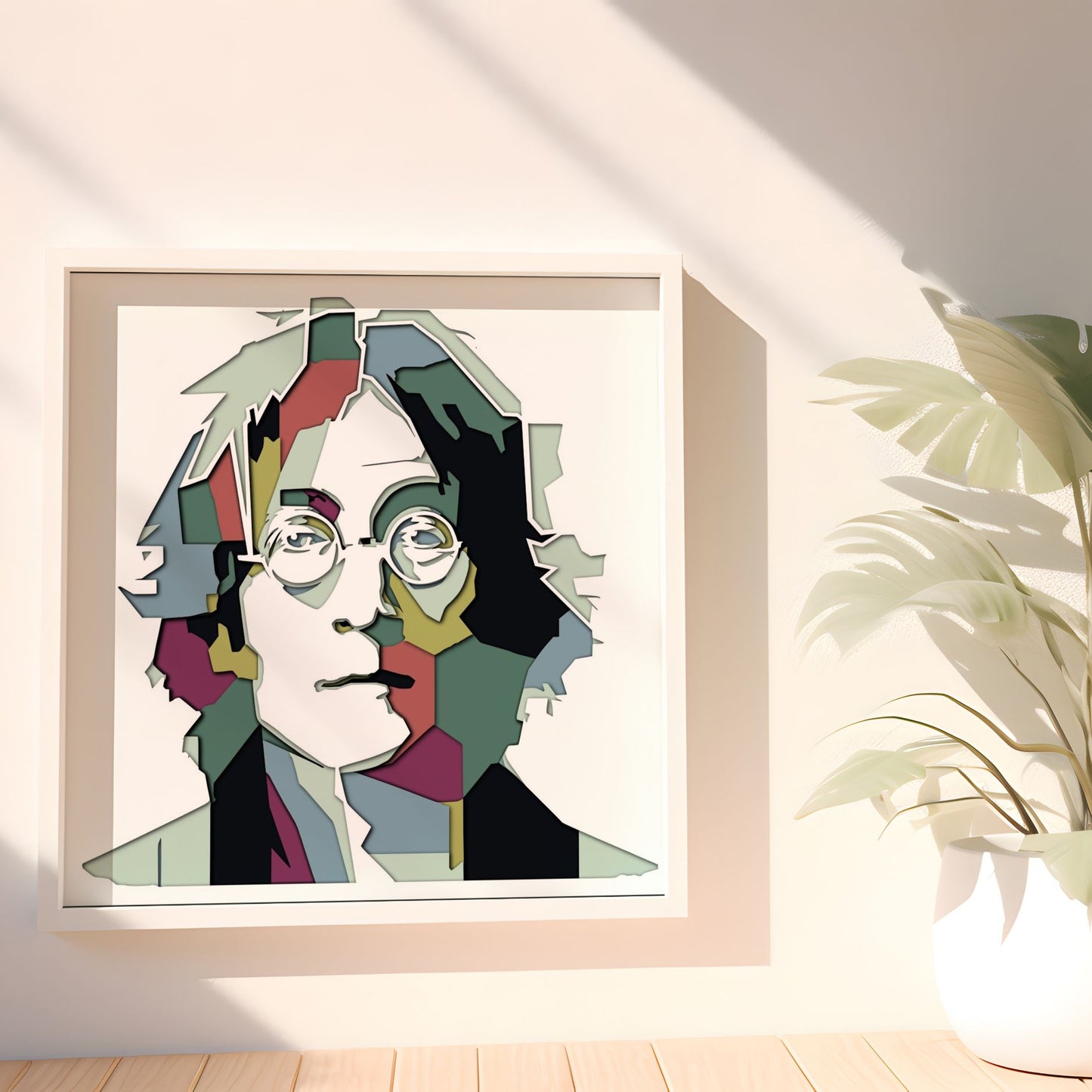 The Beatles Shadow Box - John Lennon Framed Artwork