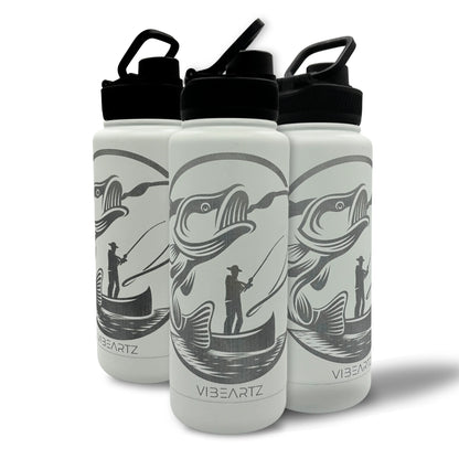Fishing Life - Insulated Water Bottle 780ml Vibeartz