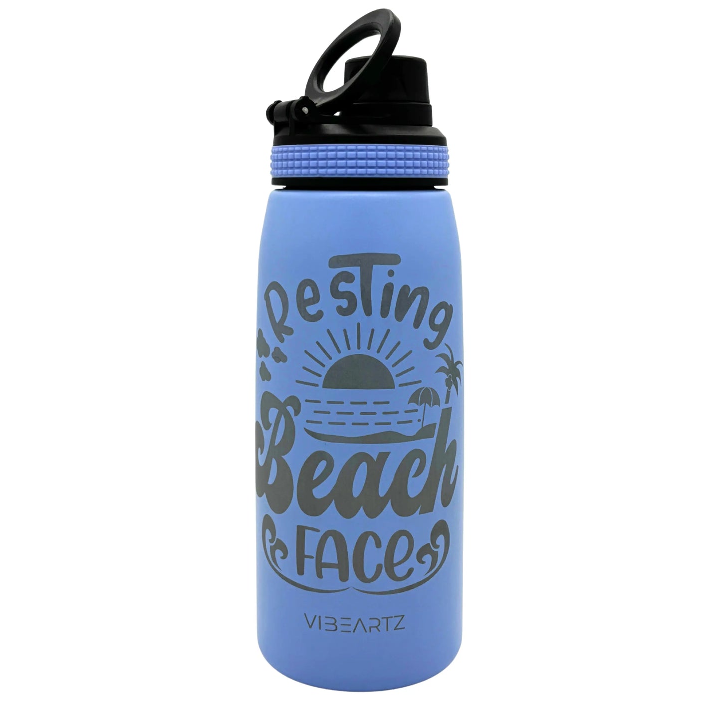 Resting Beach Face - Insulated Water Bottle 780ml Vibeartz
