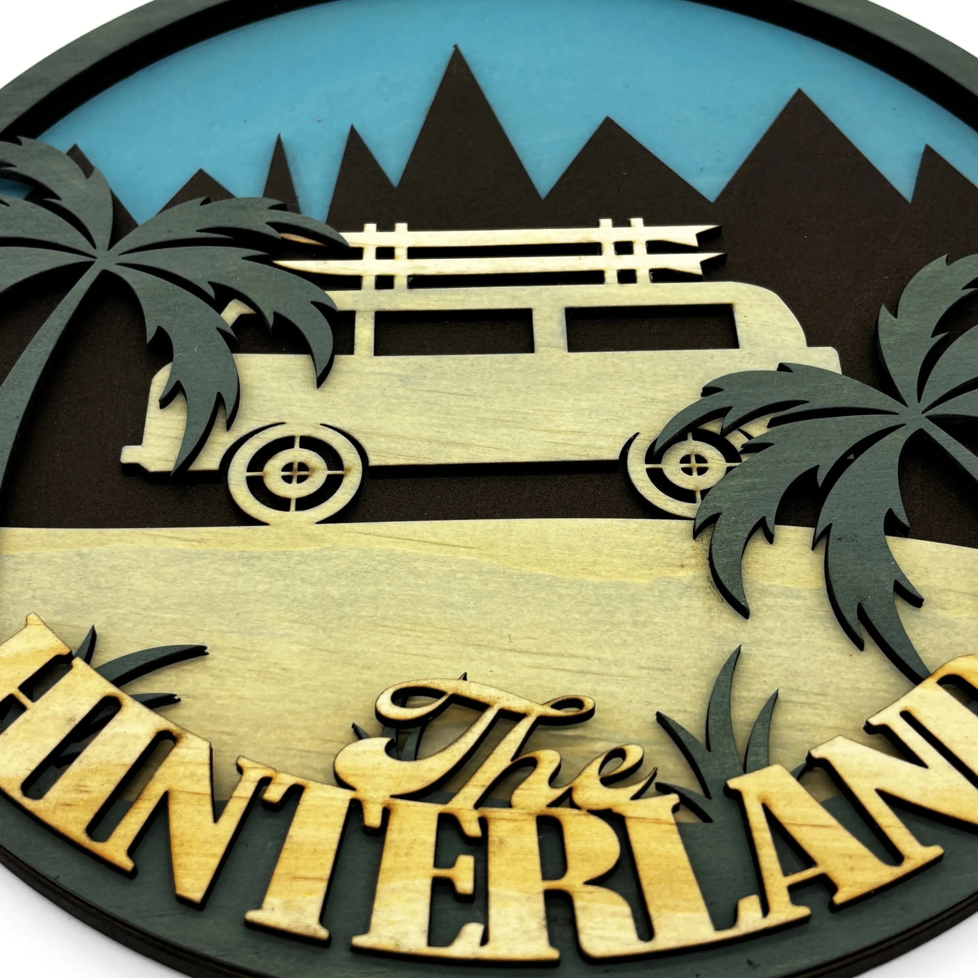 The Hinterland Wooden Sign – Rustic Adventure Décor Vibeartz