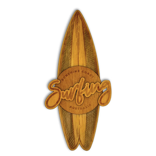 Surfboard Wooden Wall Art – Coastal Vibes in Wood Vibeartz