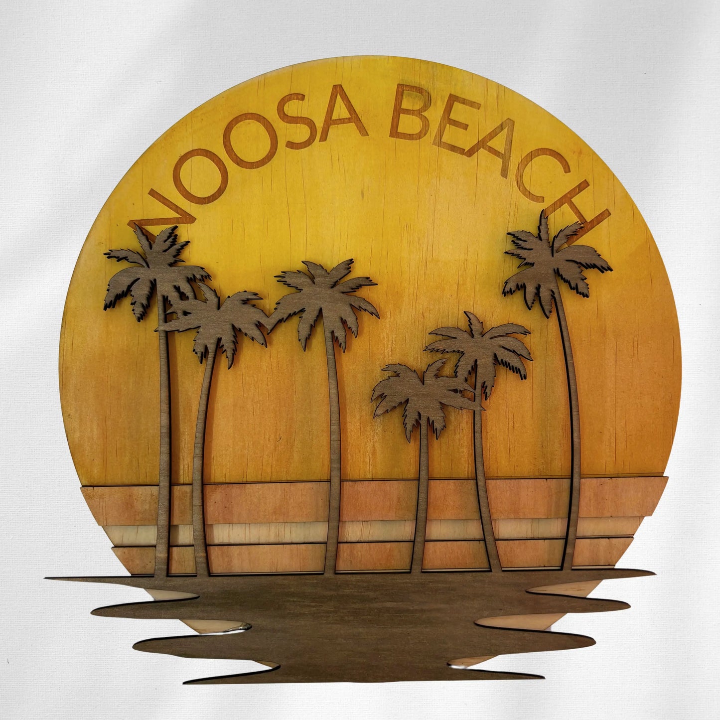 Noosa Beach Wooden Wall Art Vibeartz