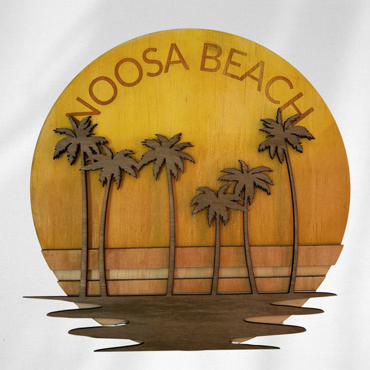 Noosa Beach Wooden Wall Art Vibeartz