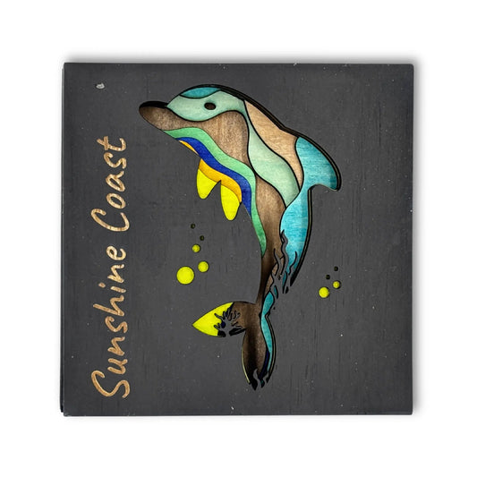 Sunshine Coast Multilayer Wooden Art – Whale Design Vibeartz