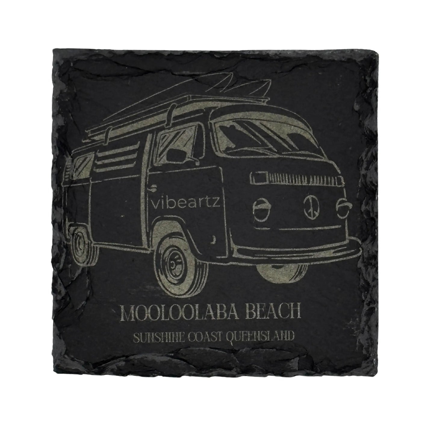 Mooloolaba Adventure Slate Coaster Vibeartz