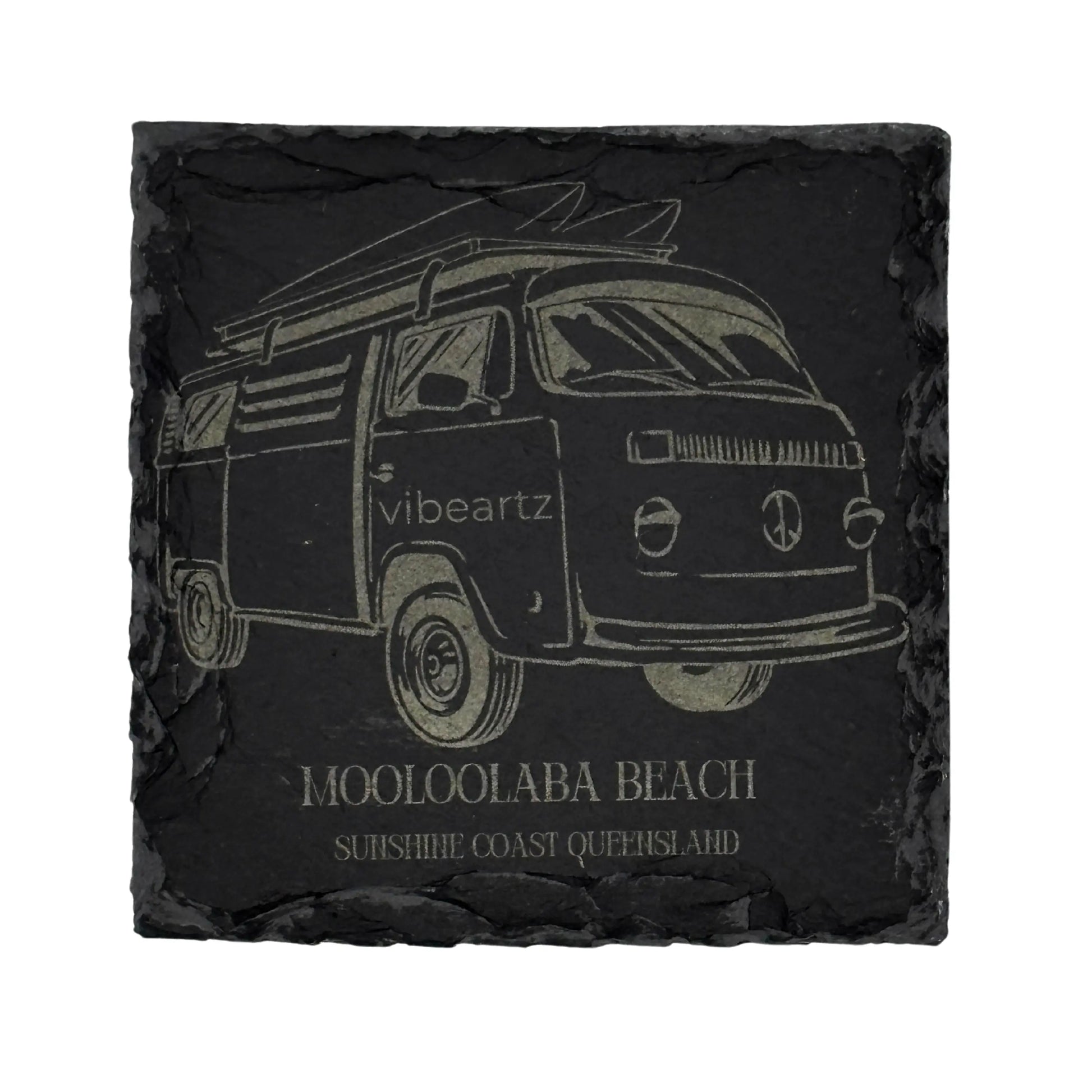 Mooloolaba Adventure Slate Coaster Vibeartz