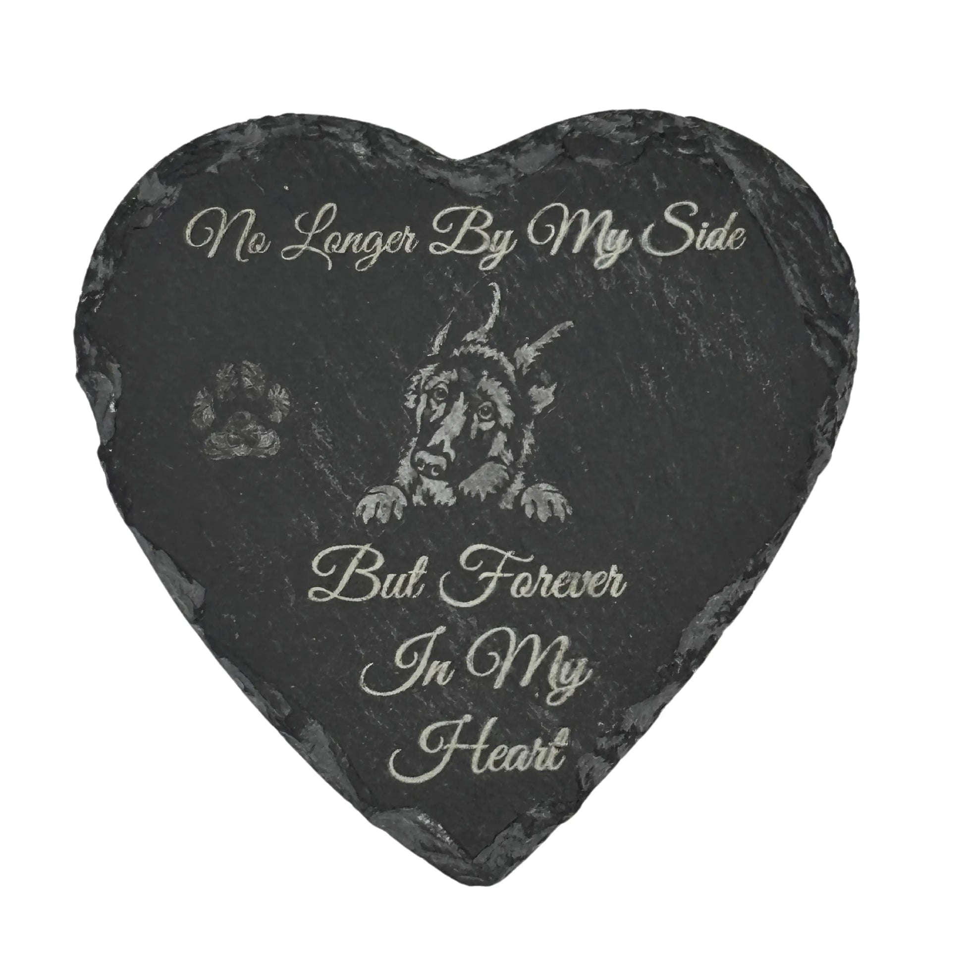 Engraved Slate Pet Memorial Coaster Vibeartz