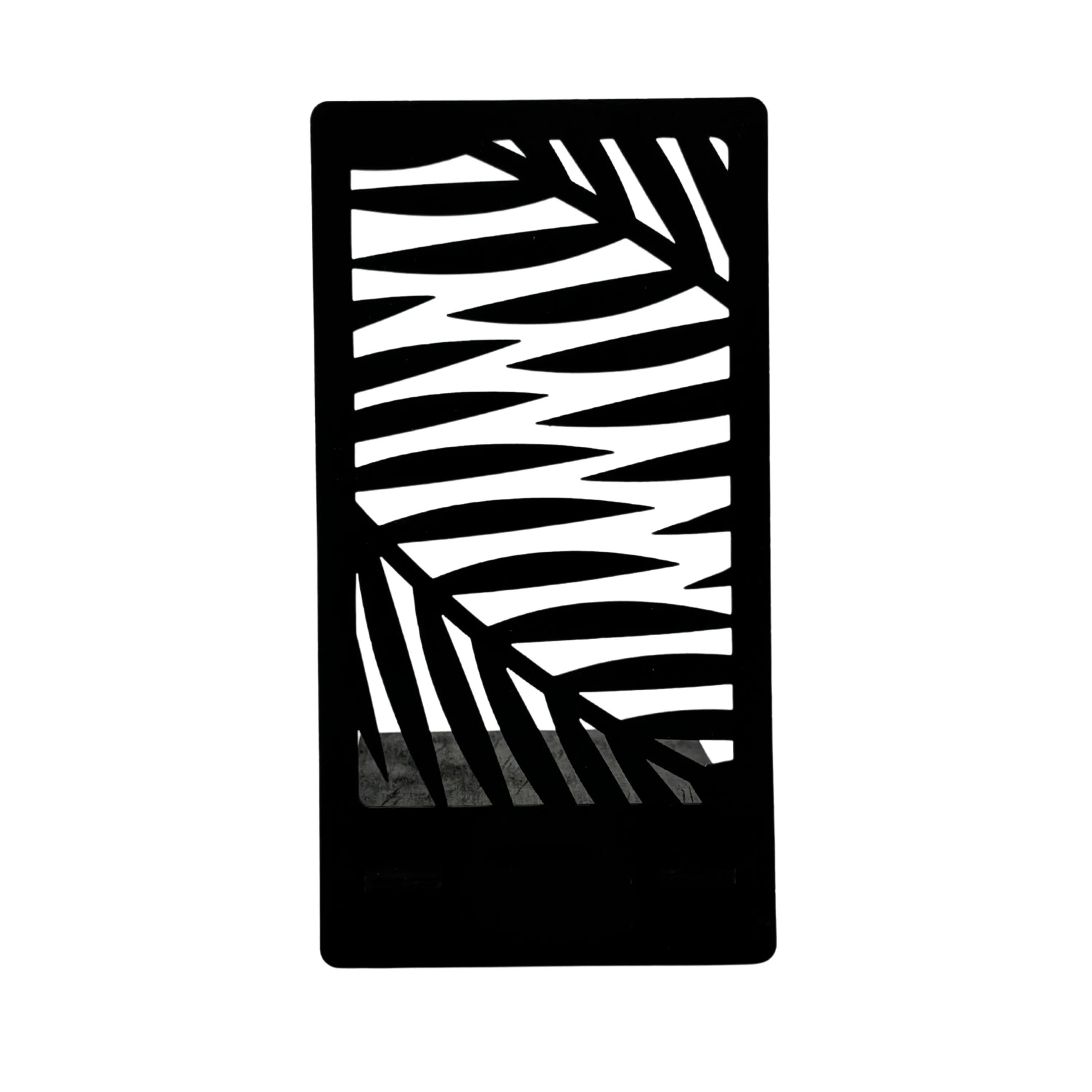Floral Palm Leaves Wooden Phone Stand – Tropical Elegance Vibeartz