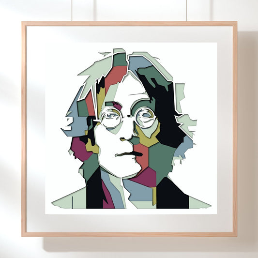 The Beatles Shadow Box - John Lennon Framed Artwork