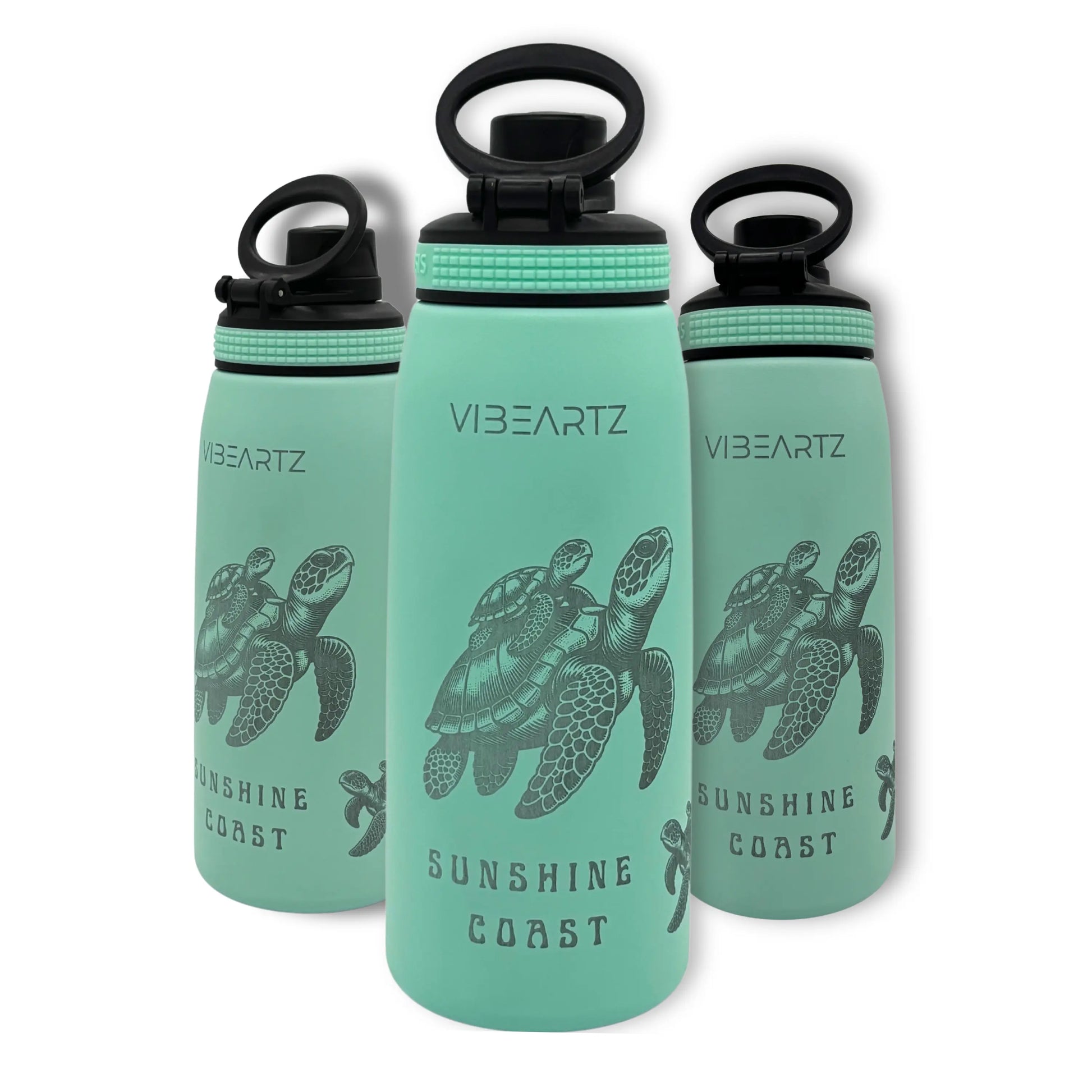 Sunshine Coast Turtle Edition - Insulated Water Bottle 780ml Vibeartz