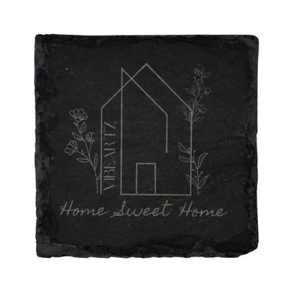 Home Sweet Home 2 - Engraved Slate Coaster Vibeartz