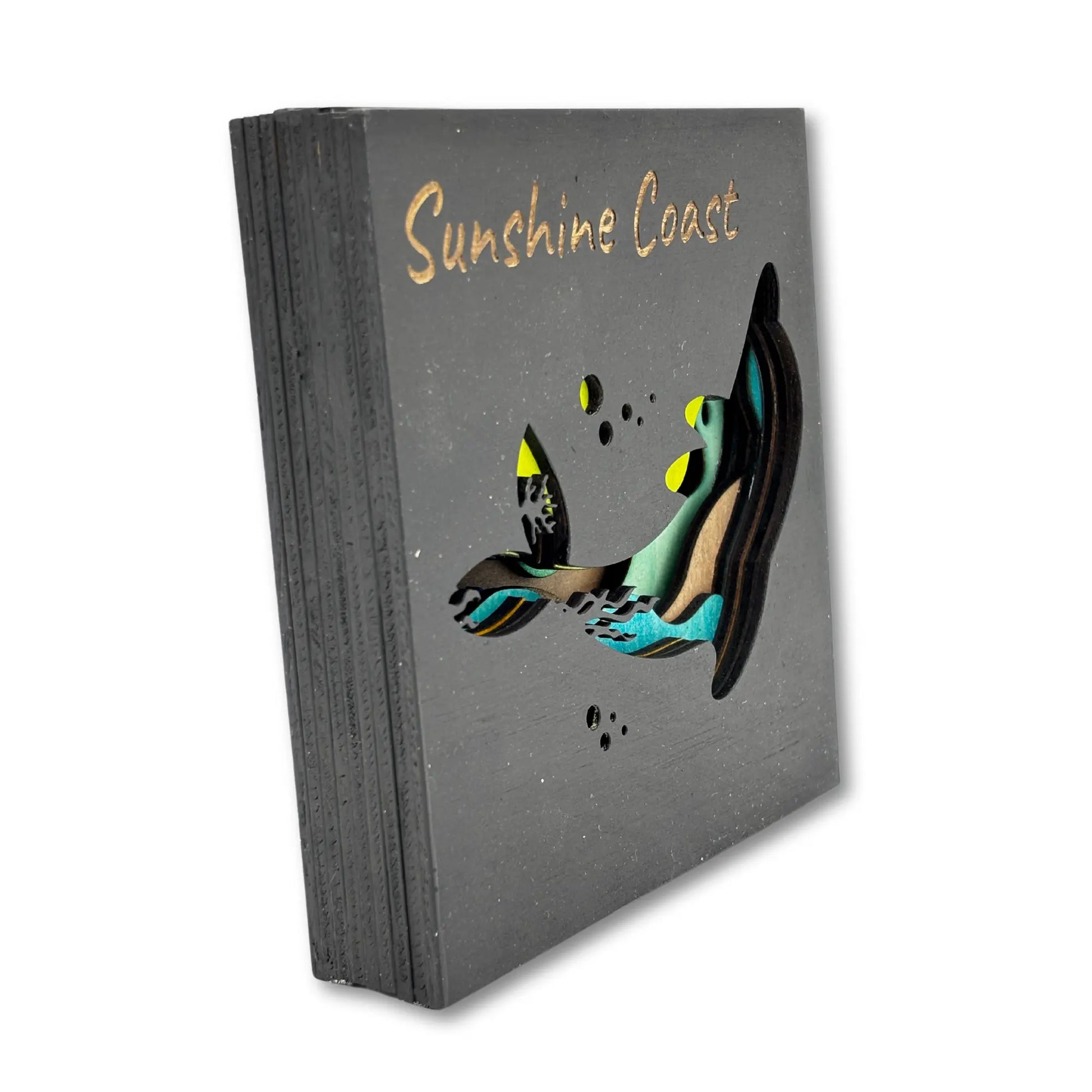 Sunshine Coast Multilayer Wooden Art – Whale Design Vibeartz