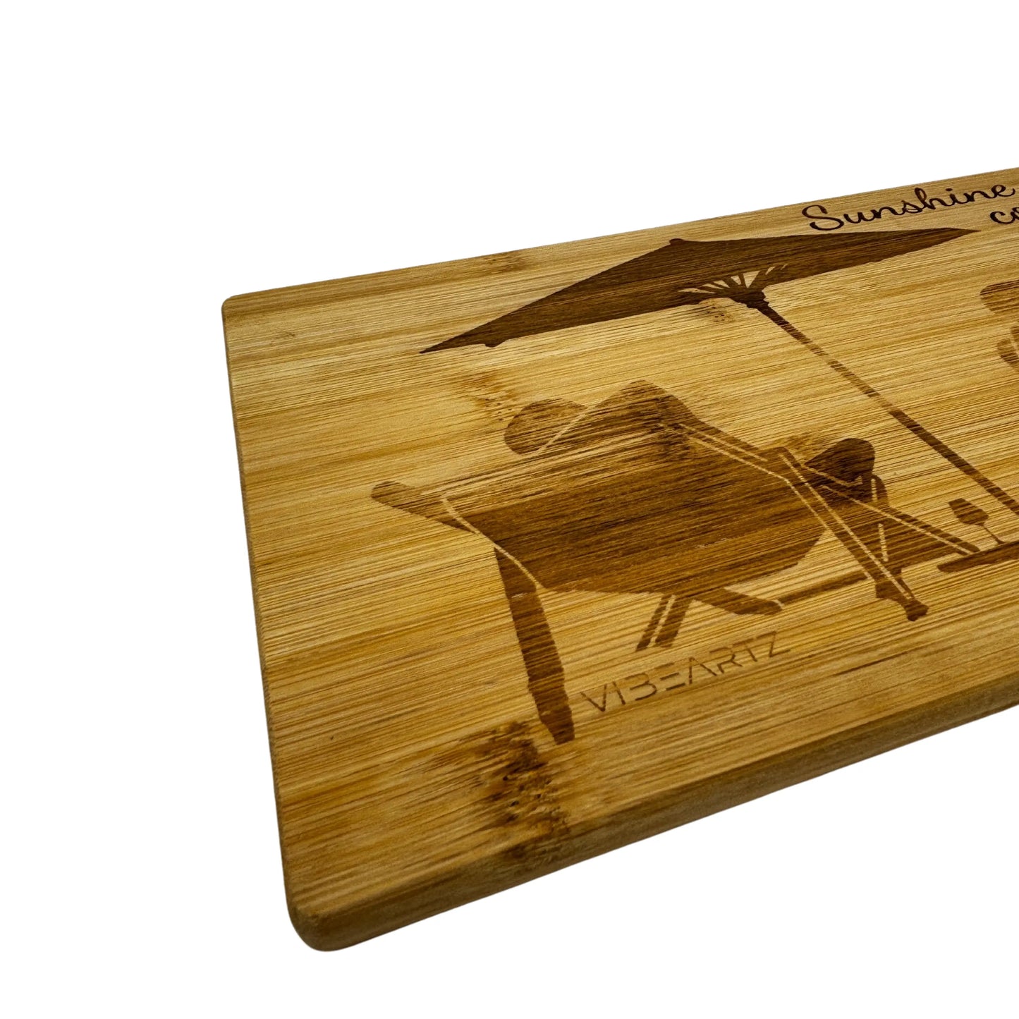 Serving Short Bamboo Board Bamboo - Sunshine Coast style Vibeartz