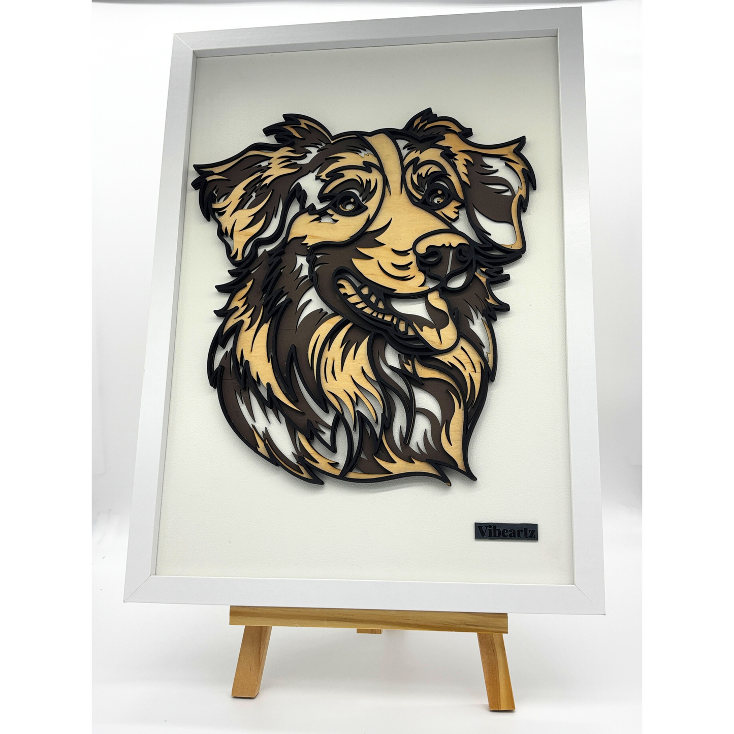 Golden Retriever – Framed Wooden Dog Wall Art