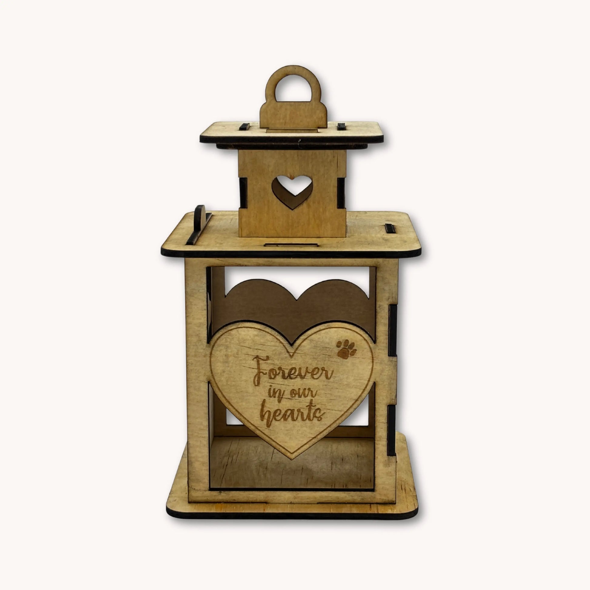Personalized Wooden Pet Memorial Lantern - Dog Vibeartz