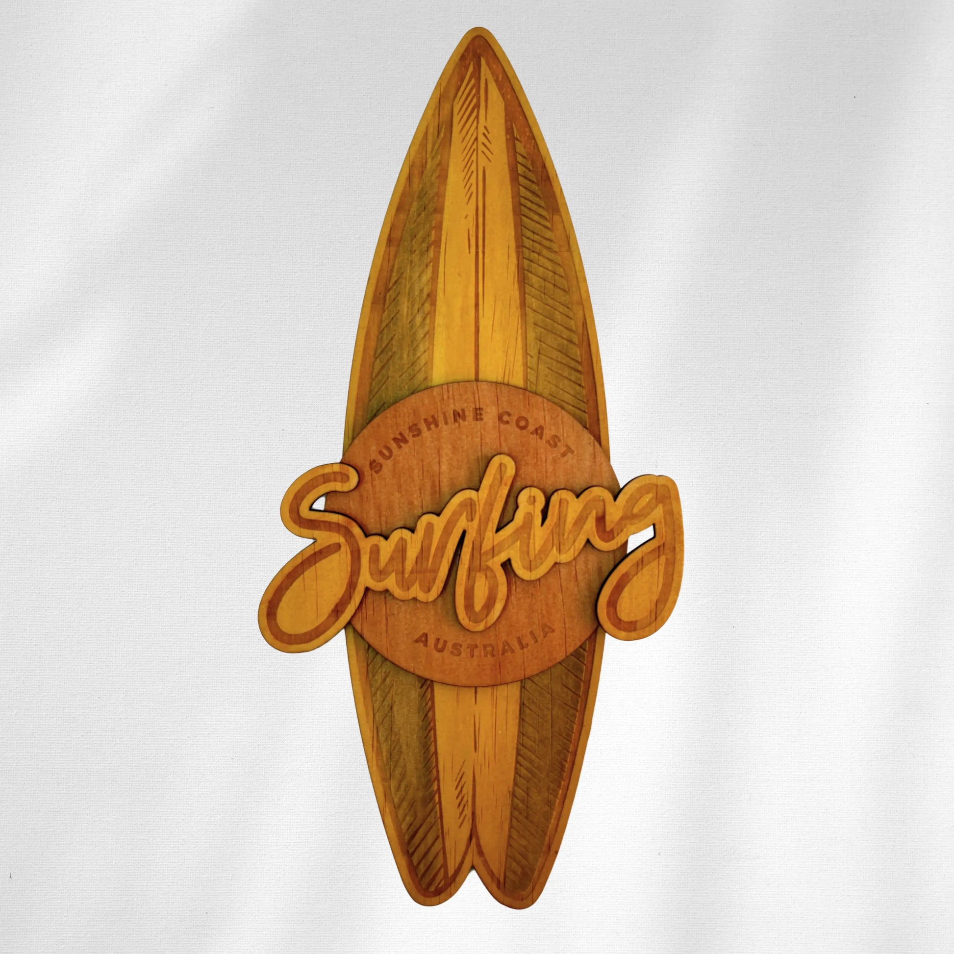 Surfboard Wooden Wall Art – Coastal Vibes in Wood Vibeartz