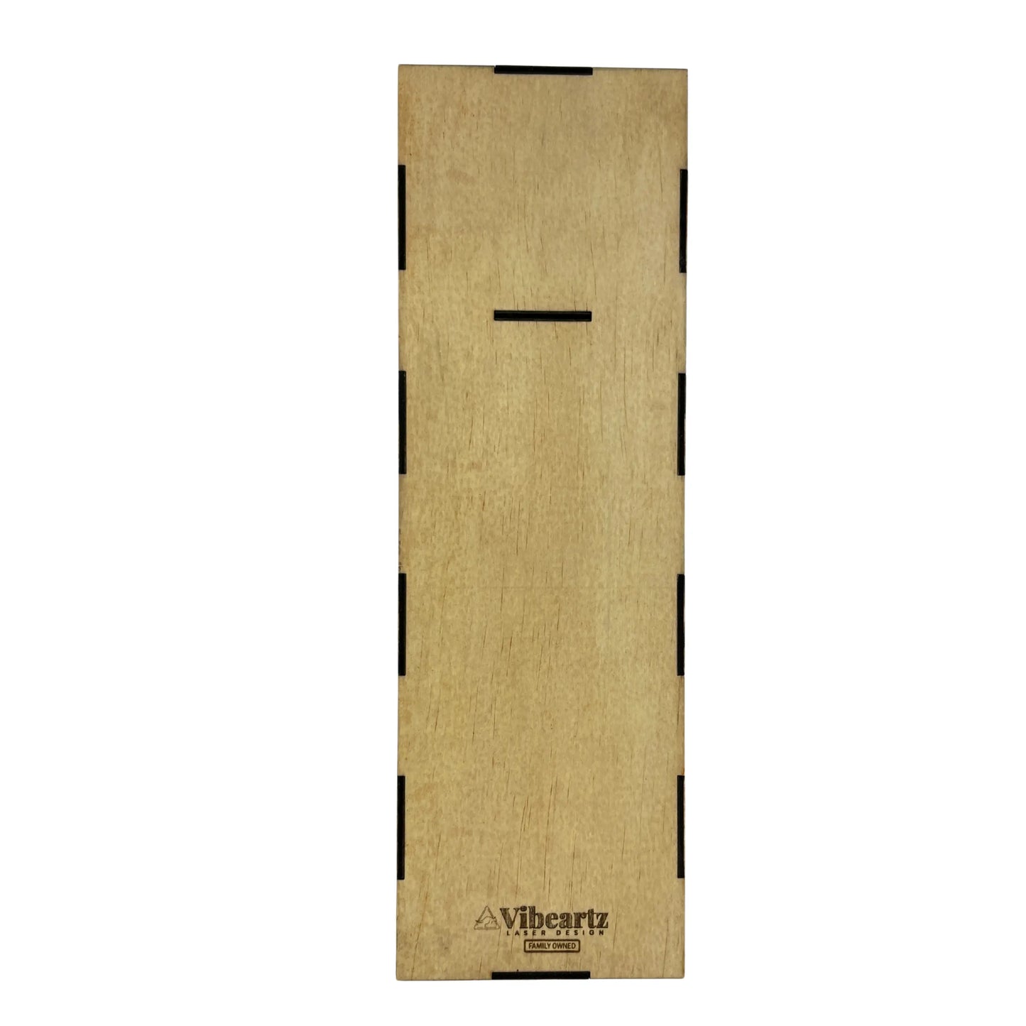 Classic Wooden Wine Box - Natural (Build your own) Vibeartz