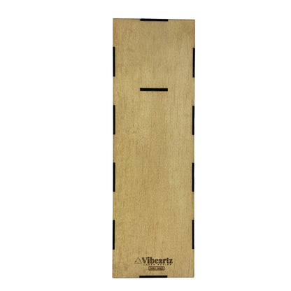 Classic Wooden Wine Box - Natural (Build your own) Vibeartz