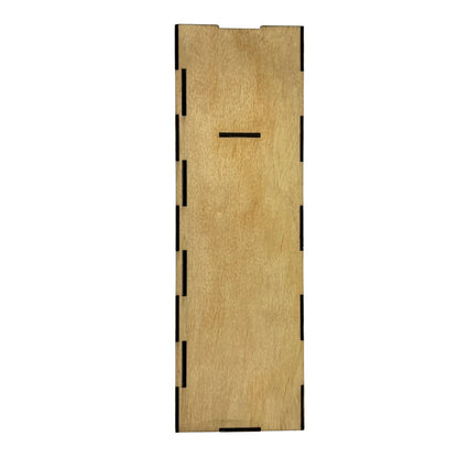 Classic Wooden Wine Box - Natural (Build your own) Vibeartz