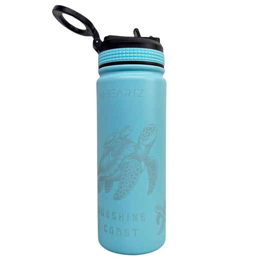 780ml Stainless Steel Turquoise - Turtles and Sunshine Coast Design Vibeartz