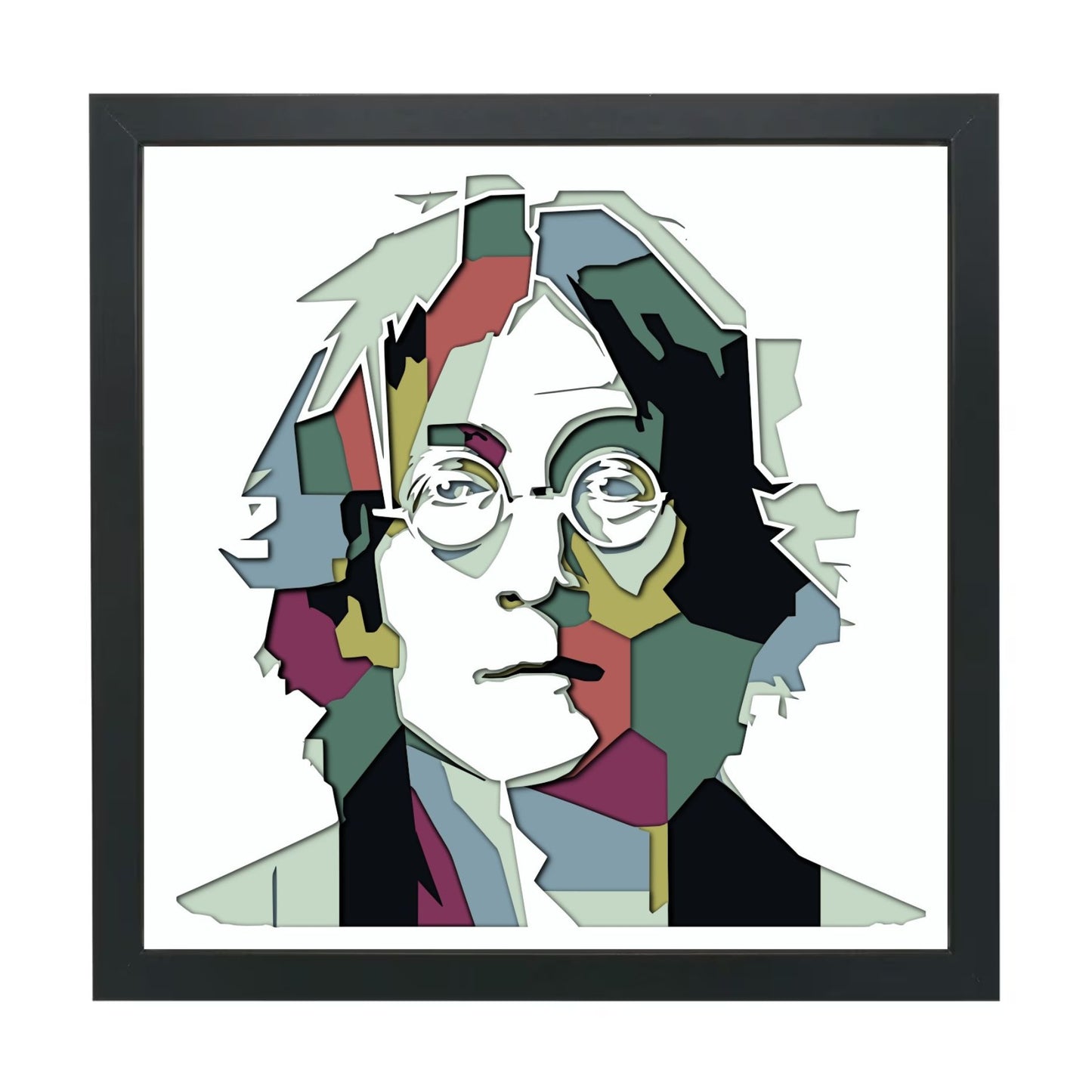 The Beatles Shadow Box - John Lennon Framed Artwork
