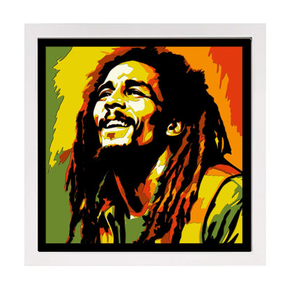 Bob Marley Multilayer Shadow Box Frame Art