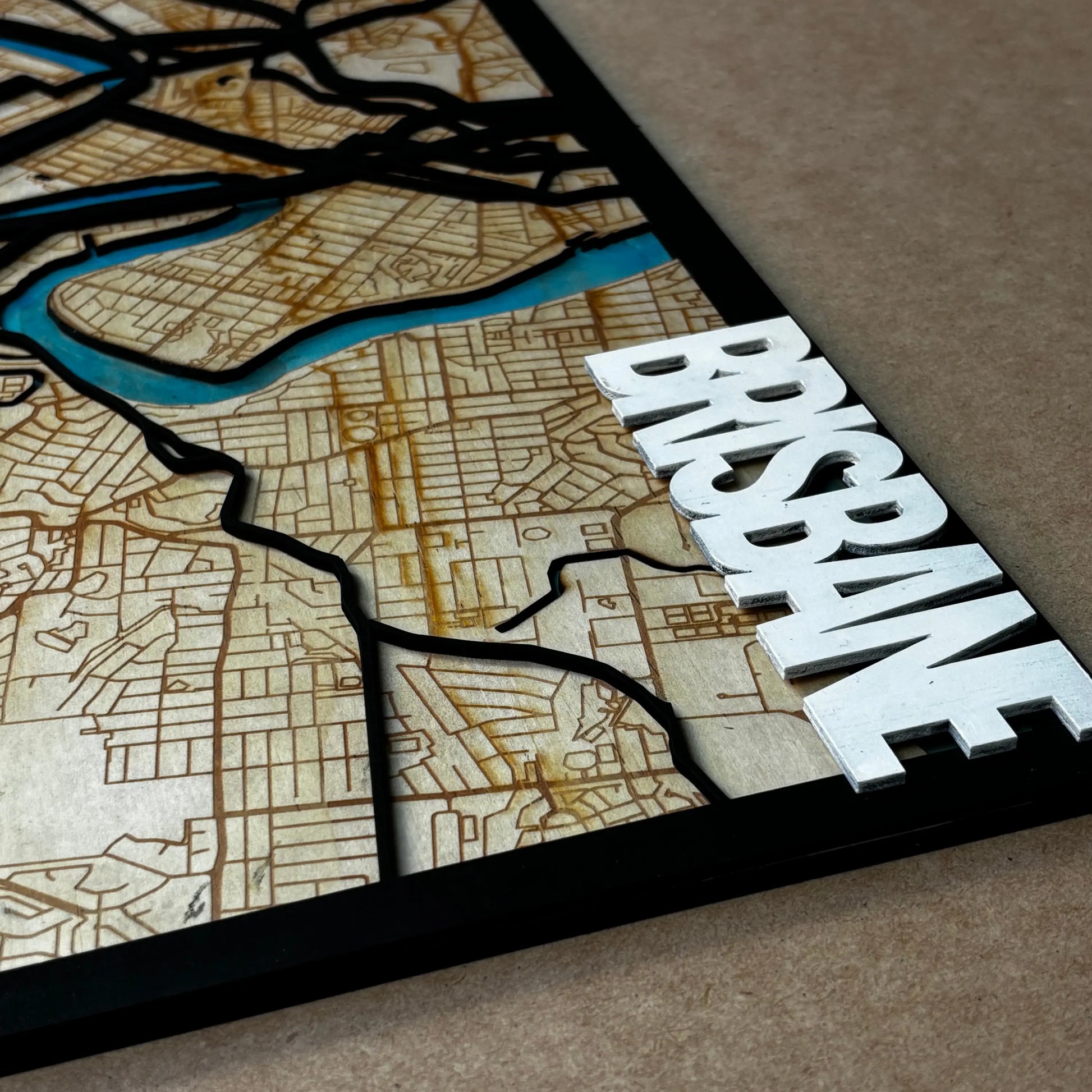 3D Multilayered Map of Brisbane Vibeartz