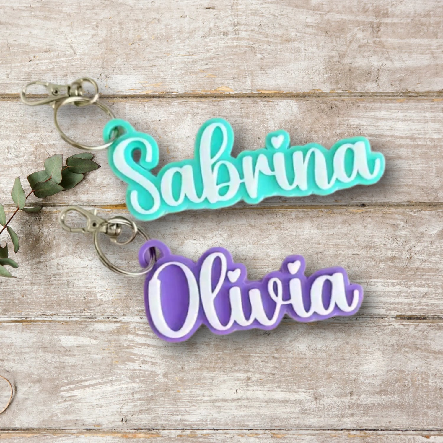 personalized name keychain