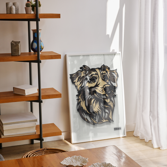 Golden Retriever – Framed Wooden Dog Wall Art
