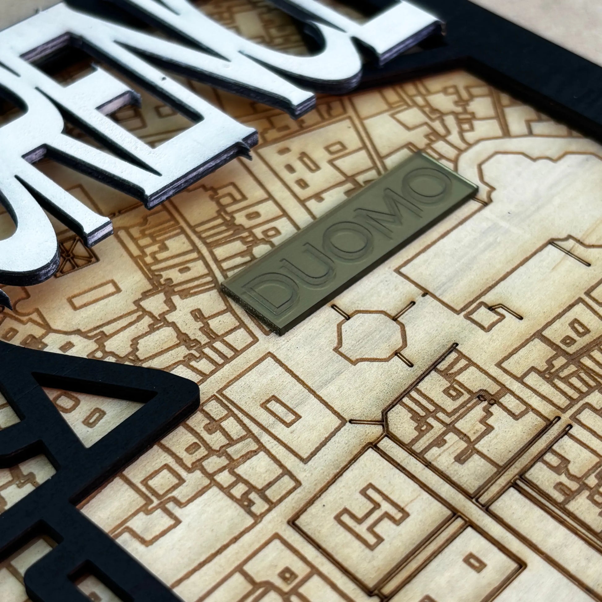3D Multilayered Map of Florence (Italy) Vibeartz