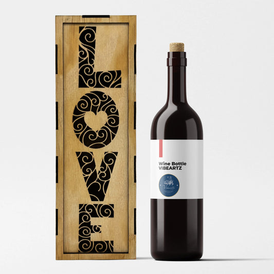 Love Is In The Air - Wooden Wine Box Vibeartz
