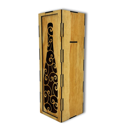 The BottleCraft - Wooden Wine Box Vibeartz
