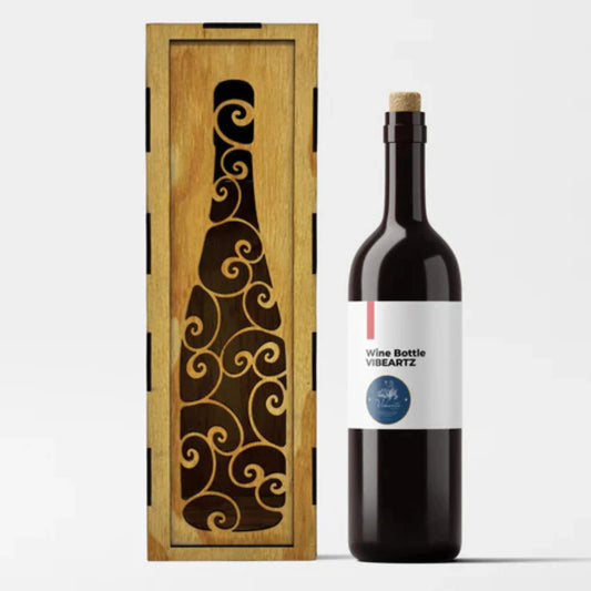 The BottleCraft - Wooden Wine Box Vibeartz