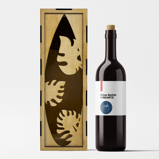 Tropical Feelings - Wooden Wine Box Vibeartz