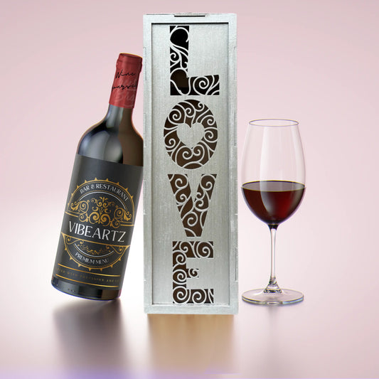 Eternal Love - Wooden Wine Box Vibeartz