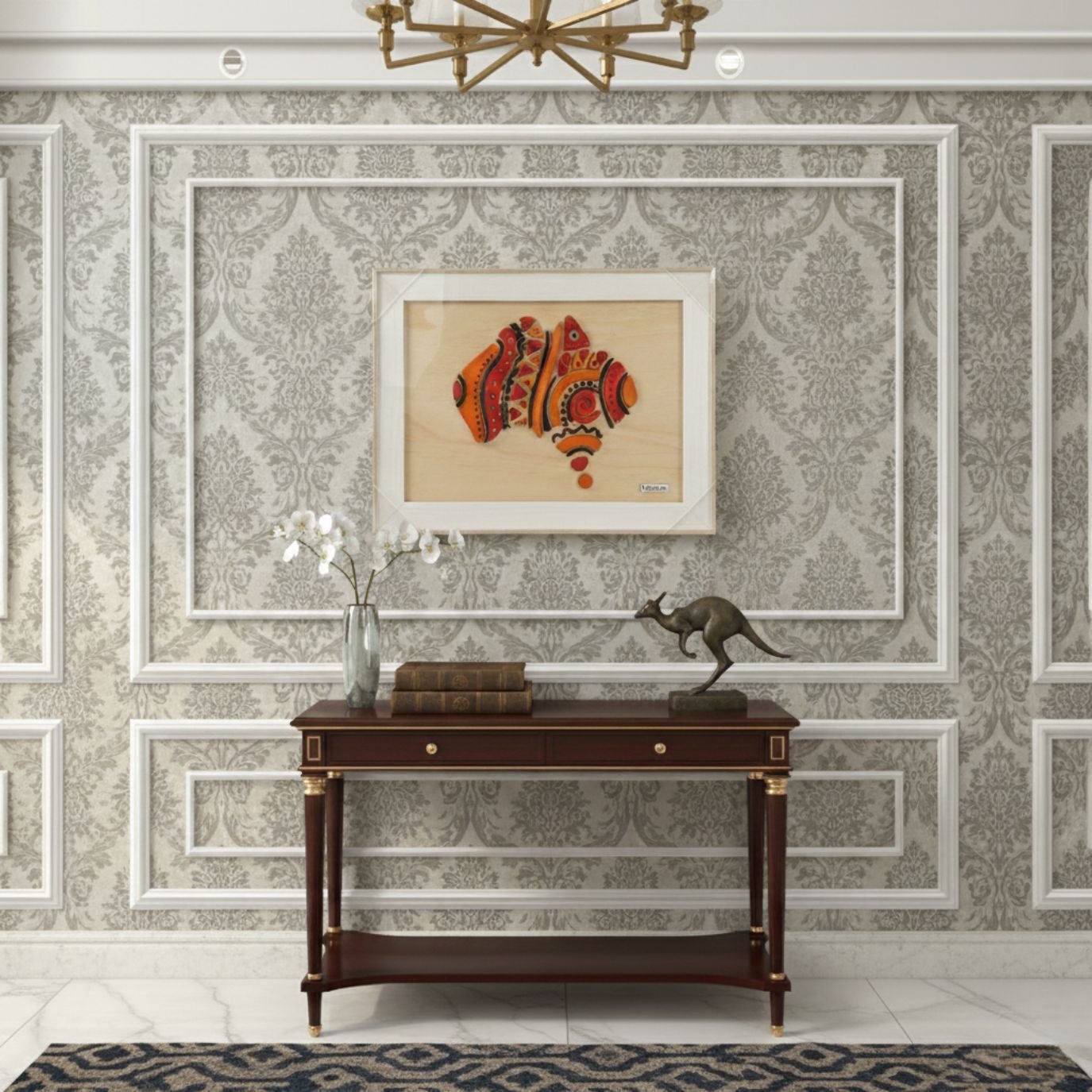 Aboriginal-Style Australia Map - Image 3