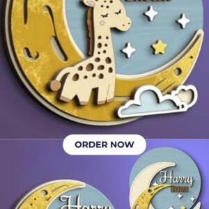 Giraffe on the moon