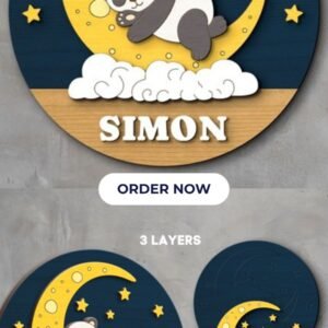 Panda on the moon