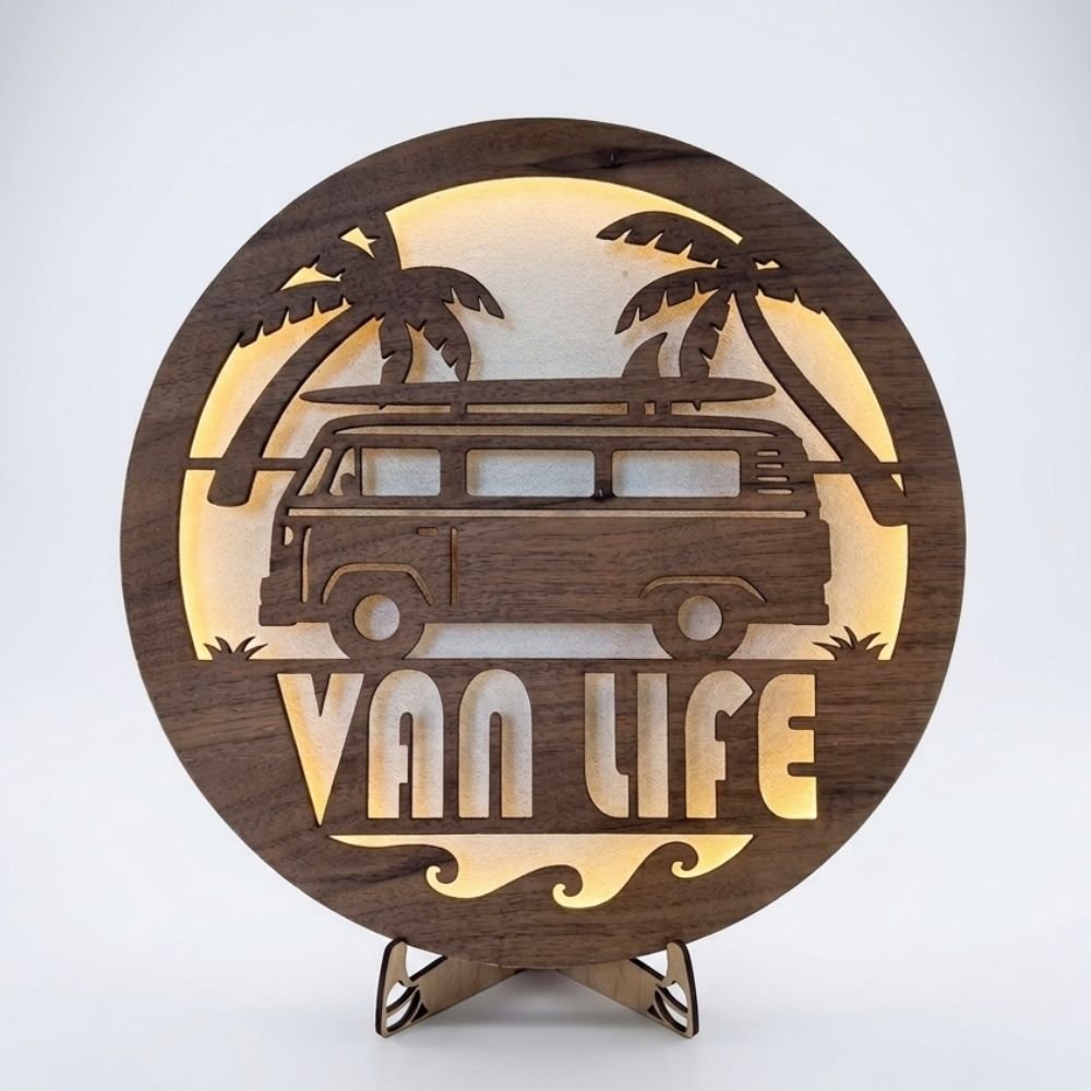 Van Life - Coastal LED Silhouette Lamp