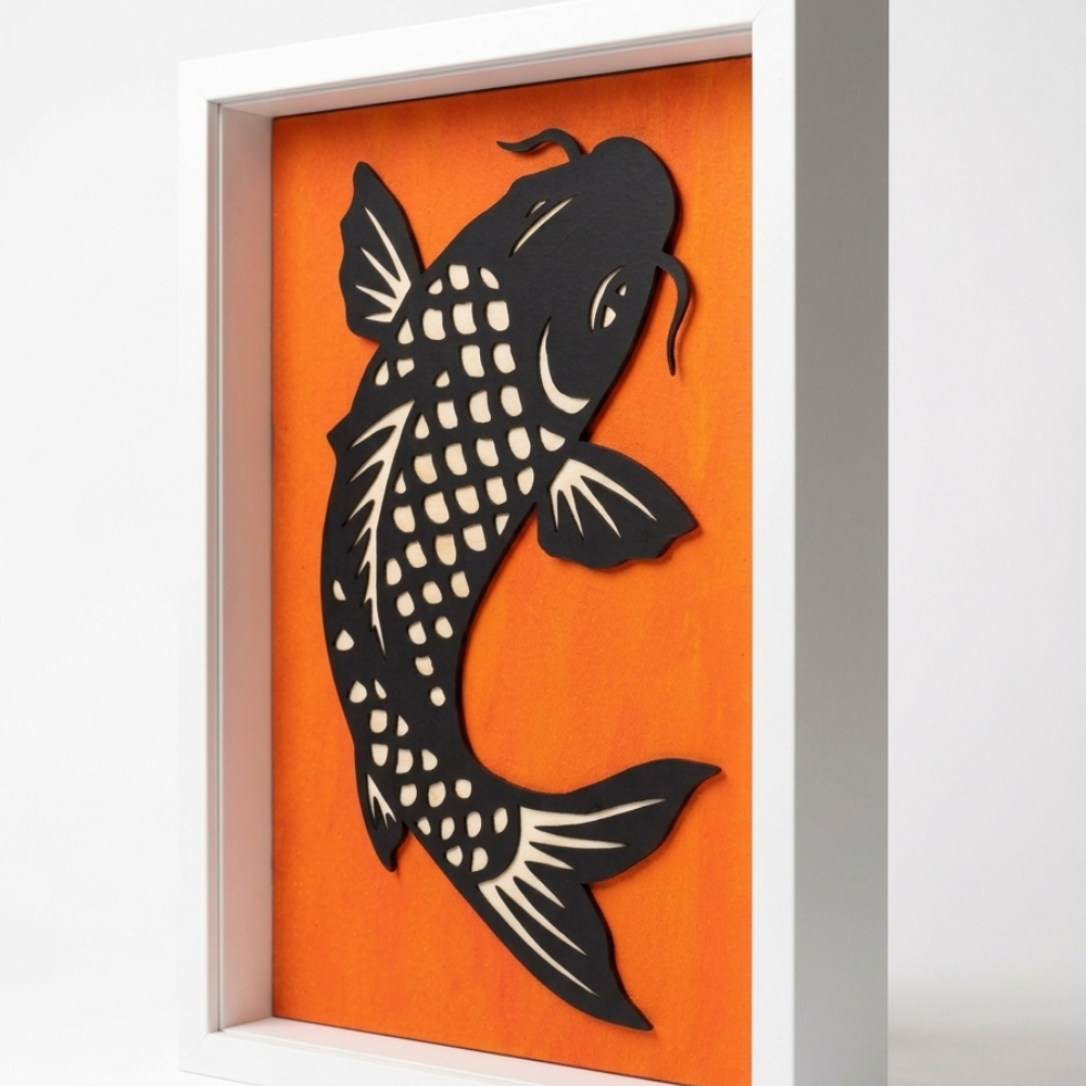 Koi Fish Framed Artwork - Image 2
