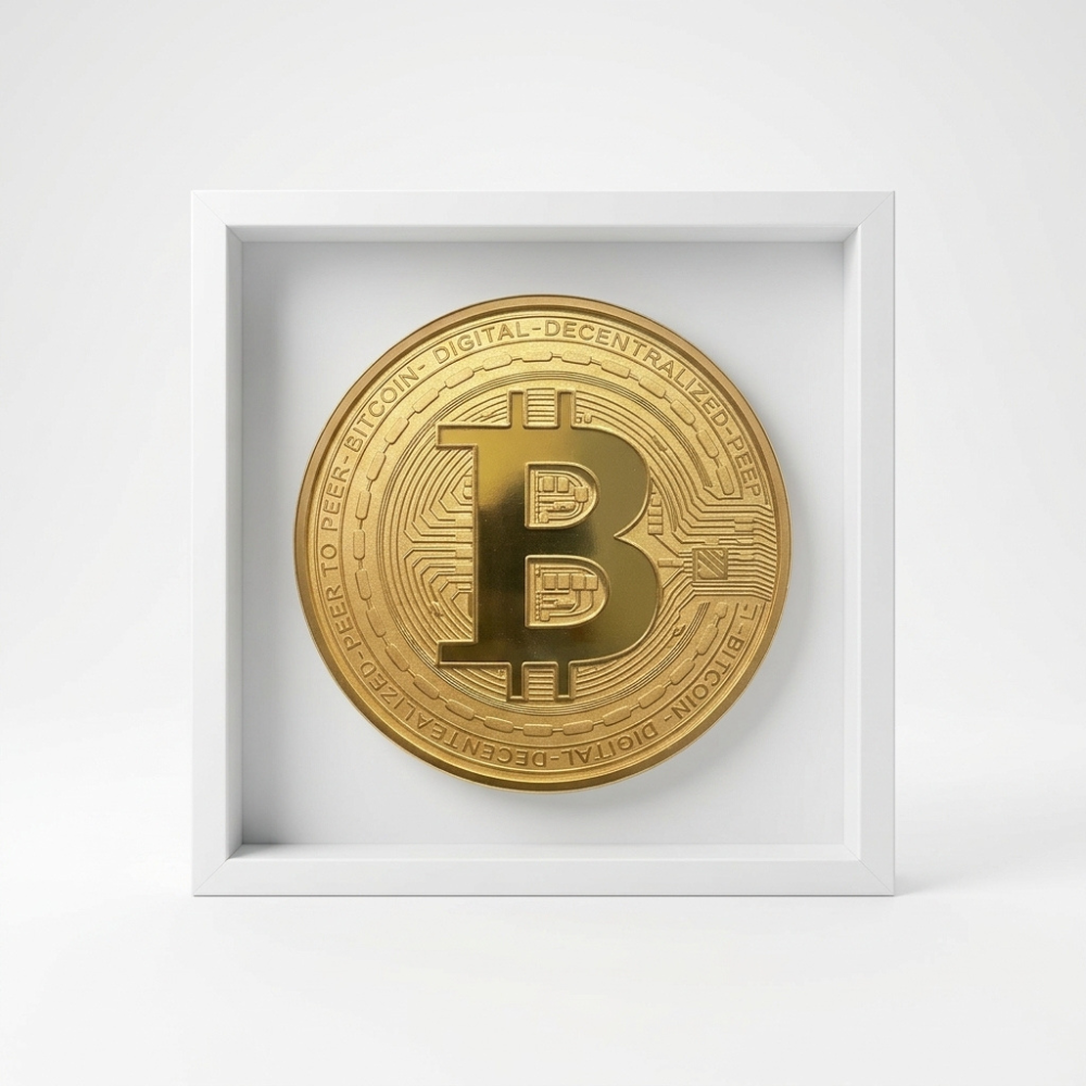 Bitcoin Framed Wall Art